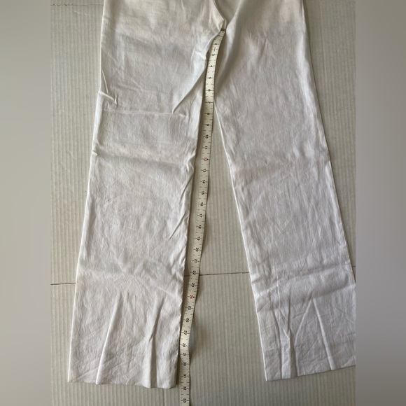 NWT Vince White Linen Cotton Pant in Size 6 - Picture 5 of 15